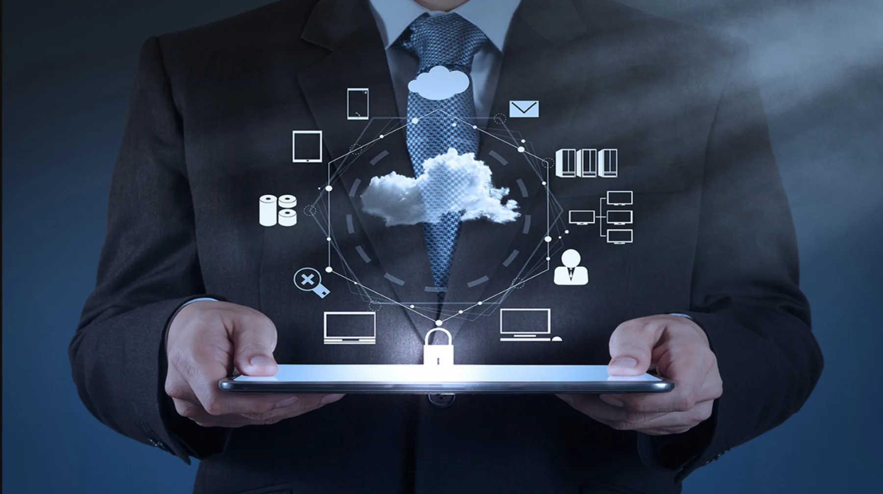 Business technology and cloud infrastructure concept